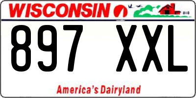 WI license plate 897XXL