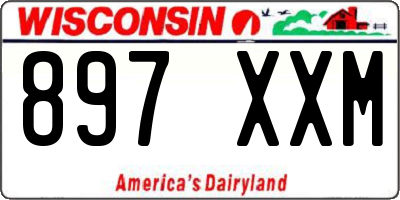WI license plate 897XXM