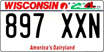 WI license plate 897XXN