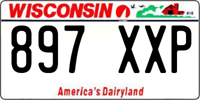 WI license plate 897XXP