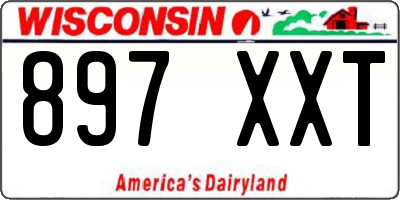 WI license plate 897XXT
