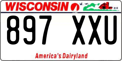 WI license plate 897XXU