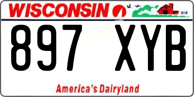 WI license plate 897XYB