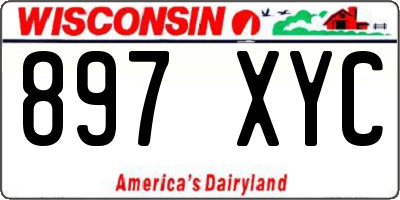 WI license plate 897XYC
