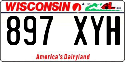 WI license plate 897XYH