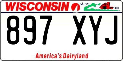 WI license plate 897XYJ