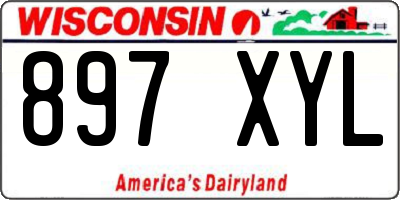 WI license plate 897XYL