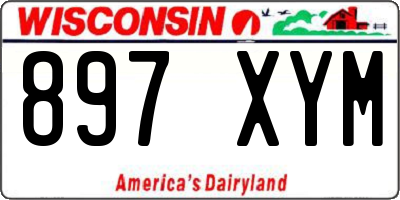 WI license plate 897XYM