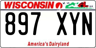 WI license plate 897XYN
