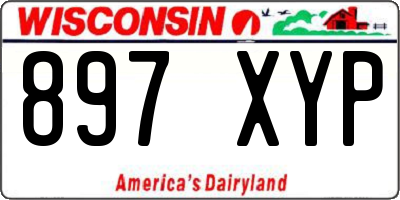 WI license plate 897XYP
