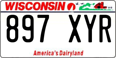 WI license plate 897XYR