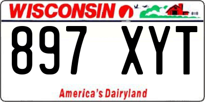 WI license plate 897XYT