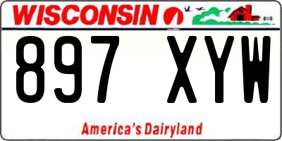 WI license plate 897XYW