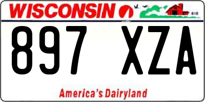 WI license plate 897XZA