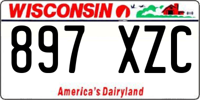 WI license plate 897XZC