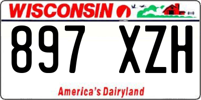 WI license plate 897XZH
