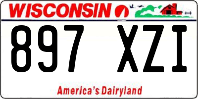 WI license plate 897XZI