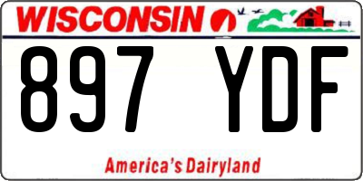 WI license plate 897YDF