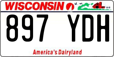 WI license plate 897YDH