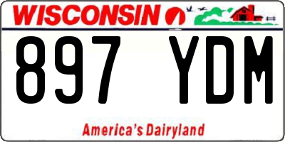 WI license plate 897YDM