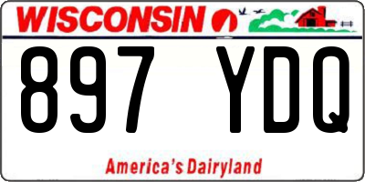 WI license plate 897YDQ