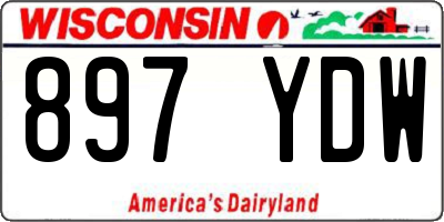 WI license plate 897YDW