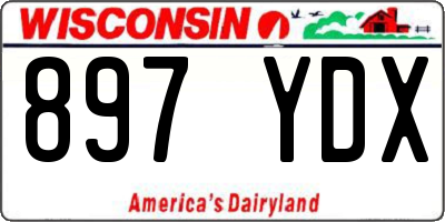 WI license plate 897YDX