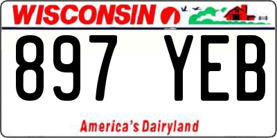 WI license plate 897YEB