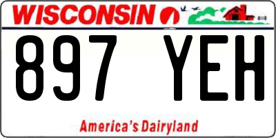 WI license plate 897YEH