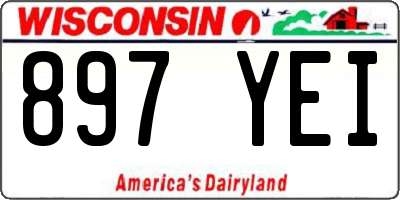 WI license plate 897YEI