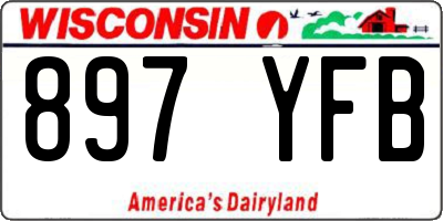WI license plate 897YFB