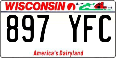 WI license plate 897YFC