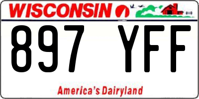 WI license plate 897YFF