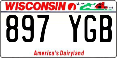 WI license plate 897YGB