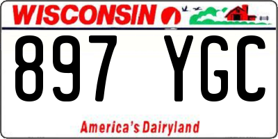 WI license plate 897YGC