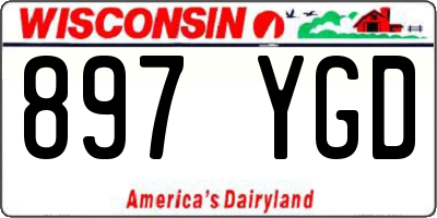 WI license plate 897YGD