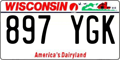 WI license plate 897YGK