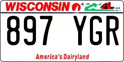 WI license plate 897YGR