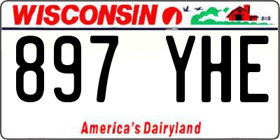 WI license plate 897YHE