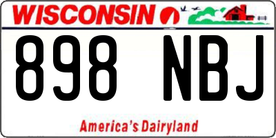 WI license plate 898NBJ