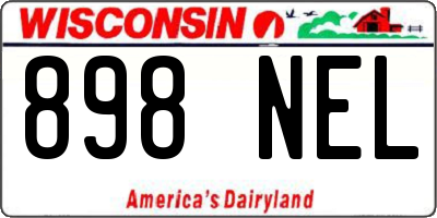 WI license plate 898NEL