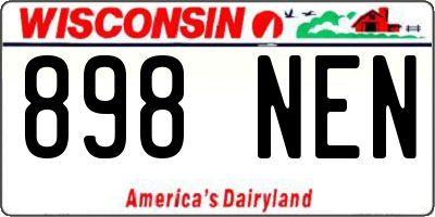 WI license plate 898NEN