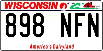 WI license plate 898NFN