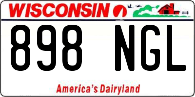 WI license plate 898NGL