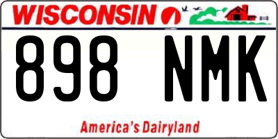 WI license plate 898NMK