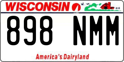 WI license plate 898NMM