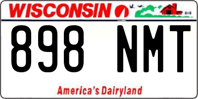 WI license plate 898NMT