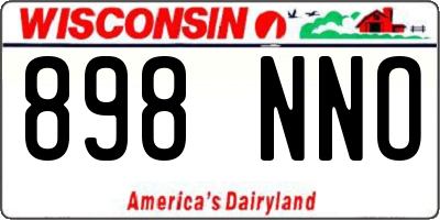 WI license plate 898NNO