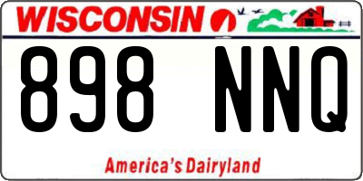 WI license plate 898NNQ