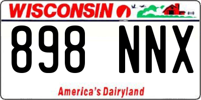 WI license plate 898NNX